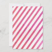 Tropische flamingo 1e verjaardag Uitnodiging (Achterkant)