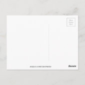 Tropische flamingo art. briefkaart (Achterkant)