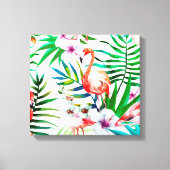 Tropische flamingo art. canvas afdruk (Voorkant)