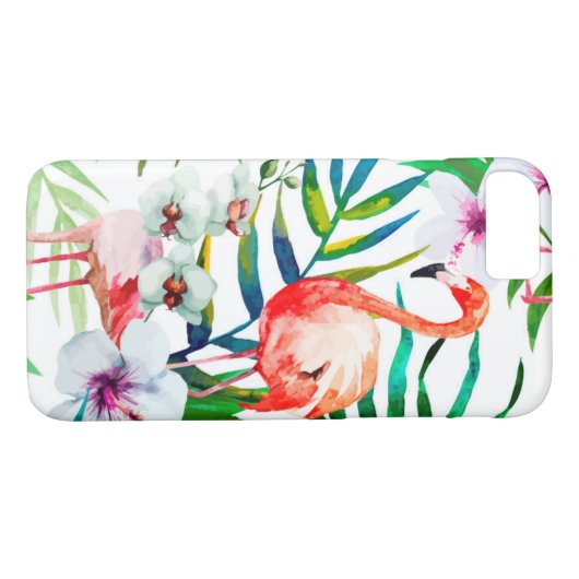 Tropische flamingo art. Case-Mate iPhone case (Achterkant (Horizontaal))