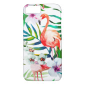 Tropische flamingo art. Case-Mate iPhone case (Achterkant)