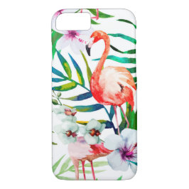 Tropische flamingo art. iPhone 8/7 hoesje