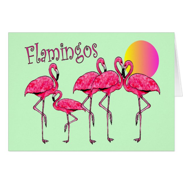 Tropische Flamingo Art Gifts (Voorkant Horizontaal)