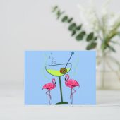Tropische Flamingo Art Gifts Briefkaart (Staand voorkant)