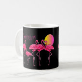 Tropische Flamingo Art Gifts Koffiemok (Voorkant links)