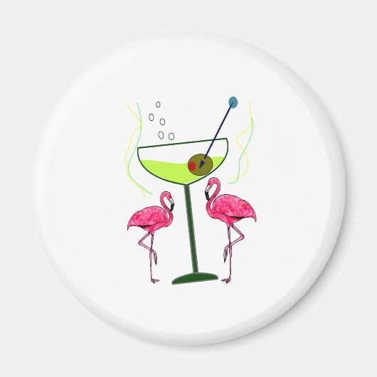 Tropische Flamingo Art Gifts Magneet (Voorkant)