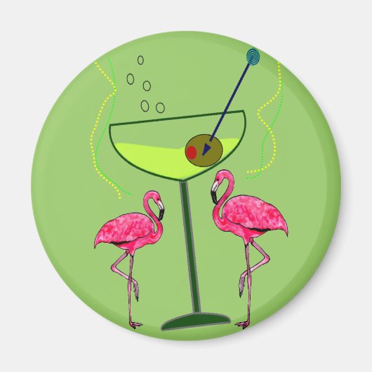 Tropische Flamingo Art Gifts Magneet (Voorkant)