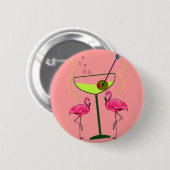 Tropische Flamingo Art Gifts Ronde Button 5,7 Cm (Voorkant /achterkant)