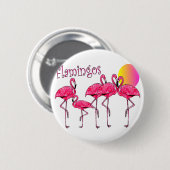 Tropische Flamingo Art Gifts Ronde Button 5,7 Cm (Voorkant /achterkant)