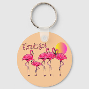 Tropische Flamingo Art Gifts Sleutelhanger