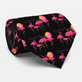 Tropische Flamingo Art Gifts Stropdas (Opgerold)
