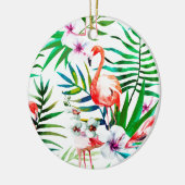 Tropische flamingo art. keramisch ornament (Links)