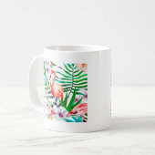 Tropische flamingo art. koffiemok (Voorkant links)