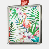 Tropische flamingo art. metalen ornament (Links)