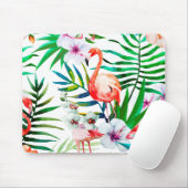 Tropische flamingo art. muismat (Met muis)