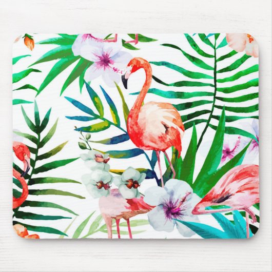 Tropische flamingo art. muismat (Voorkant)