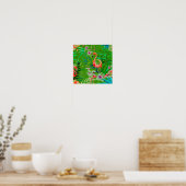 Tropische flamingo art. poster (Keuken)