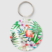 Tropische flamingo art. sleutelhanger (Voorkant)