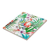 Tropische flamingo art. tegeltje (Zijkant)