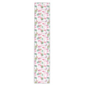 Tropische Flamingo Baby Shower Tafel Runner Medium Tafelloper (Voorkant)