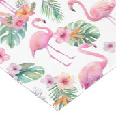Tropische Flamingo Baby Shower Tafel Runner Medium Tafelloper (Hoek)