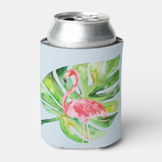Tropische Flamingo Bachelorette Koelbox Koozie (Blikje Voorkant)