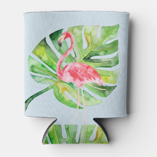Tropische Flamingo Bachelorette Koelbox Koozie (Voorkant)