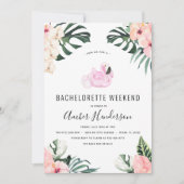 Tropische Flamingo Bachelorette Routebeschrijving Kaart (Voorkant)