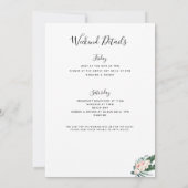 Tropische Flamingo Bachelorette Routebeschrijving Kaart (Achterkant)