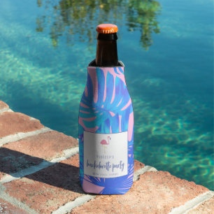 Tropische flamingo Beach Bachelorette Party Flesjeskoeler