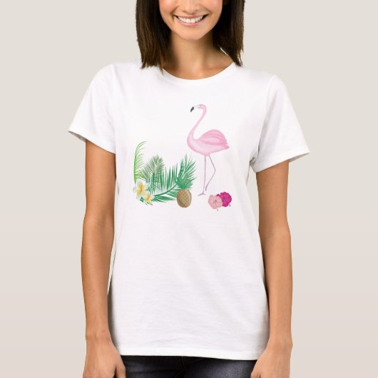 Tropische Flamingo Beach Top (Voorkant)