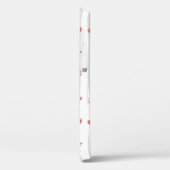 Tropische Flamingo Blauwe Strepen Patroon Case-Mate iPhone Case (Achterkant / Links)