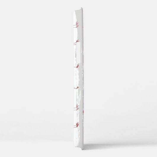 Tropische Flamingo Blauwe Strepen Patroon Case-Mate iPhone Case (Achterkant / Rechts)