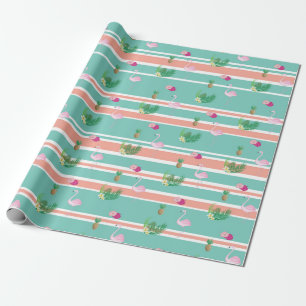 Tropische Flamingo Cadeauverpakking Cadeaupapier