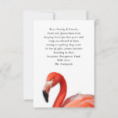 Tropische Flamingo Custom Wishing Well Cards Kaart (Voorkant)