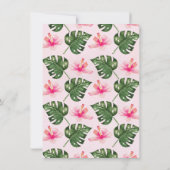 Tropische Flamingo Dank u Kaart (Achterkant)