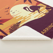 Tropische Flamingo douanenaam dekens (3/4)