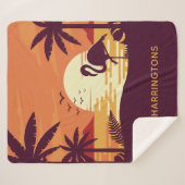 Tropische Flamingo douanenaam dekens (Voorkant (horizontaal))