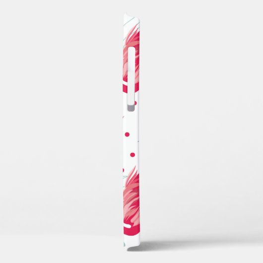 Tropische flamingo en bladeren, zomerpatroon. Case-Mate iPhone case (Achterkant / Links)