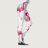 Tropische flamingo en bladeren, zomerpatroon. leggings (Rechts)