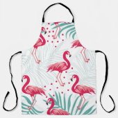 Tropische flamingo en bladeren, zomerpatroon. schort (Voorkant)