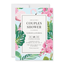 Tropische flamingo en orchidee Summer Couples Show