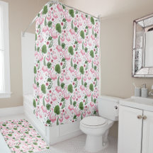 Tropische flamingo en palmbladeren patroon