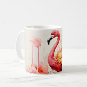 Tropische Flamingo Fantasie Paradijs Bloom Koffiemok