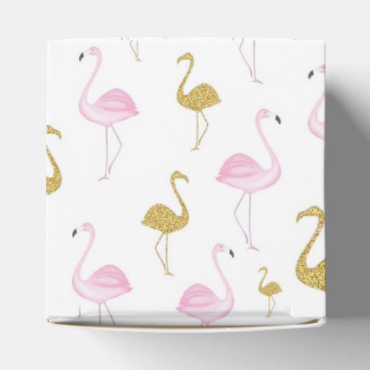 Tropische Flamingo Favor Geschenkdoos Bedankdoosjes (Bovenkant)