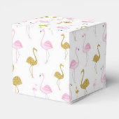 Tropische Flamingo Favor Geschenkdoos Bedankdoosjes (Achterkant)