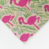Tropische Flamingo Fleece Blanket Deken (Hoek)
