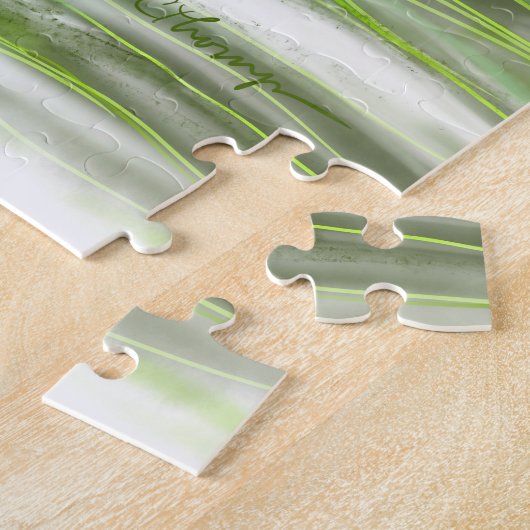 Tropische Flamingo Florida Art Jigzaag Puzzle Legpuzzel (Zijkant)