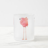 Tropische Flamingo Frosted Glass Mok (Center)