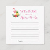 Tropische Flamingo gebeden voor Baby shower Kaart (Voorkant)